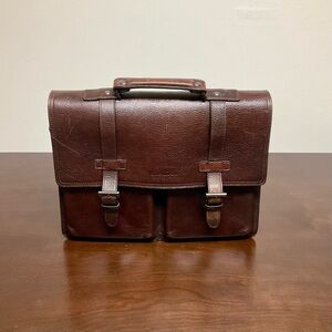 Kenneth Cole Dark Brown Leather Briefcase